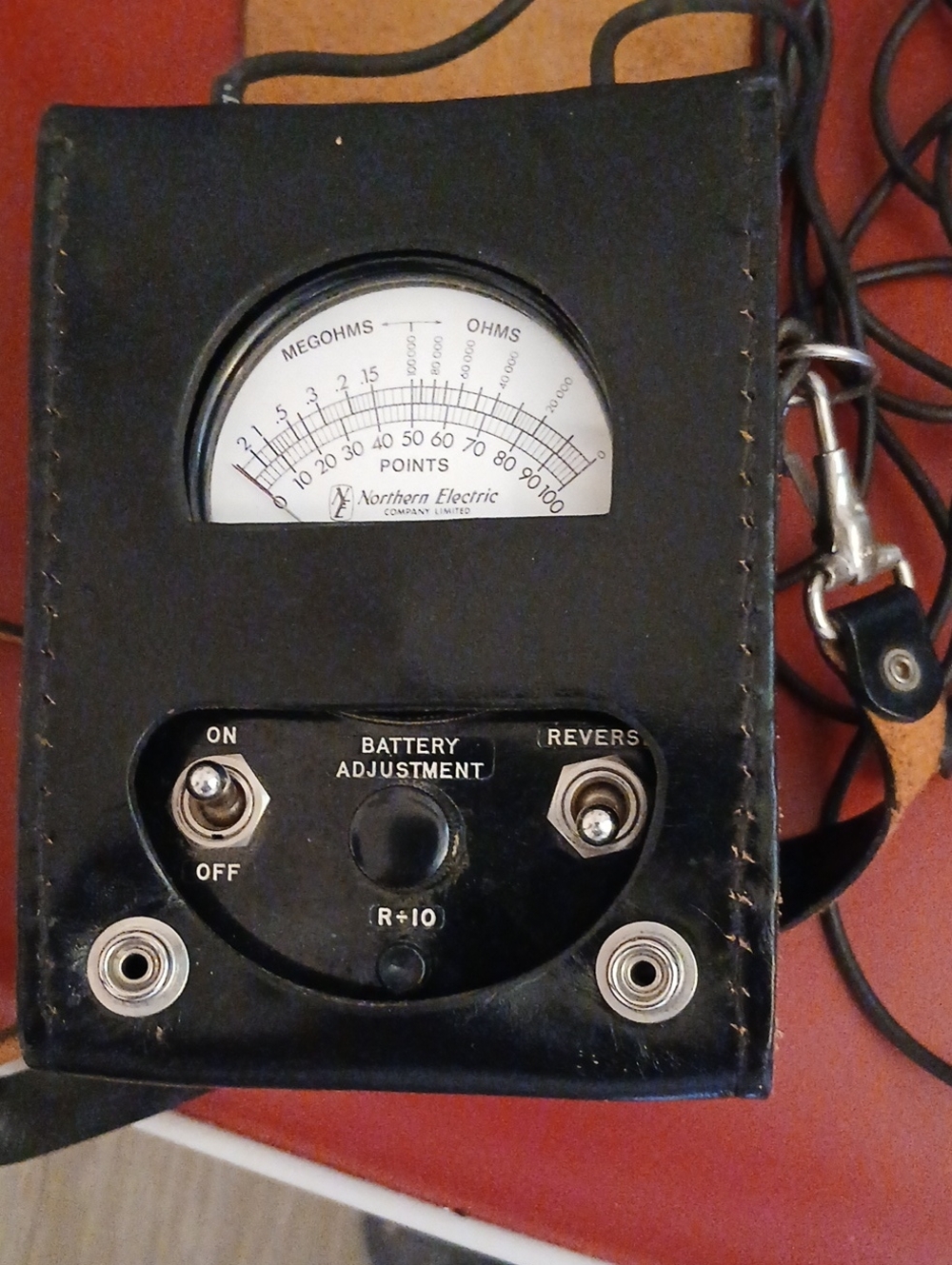 Vintage Portable Analog Resistance Meter